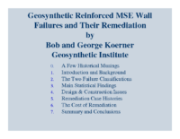 10-Koerner – GeoSynthetics Reinforced MSE Wall Failures and Their Remediation