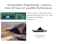 15-Bachus -2015 Geosynthetics- 30 years Landfill Performance