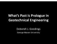 9-Goodings – What is Past in Prologue in Geotechnical Engineering