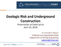 Nelson-GeoVa 4-2018 Geologic Risk talk